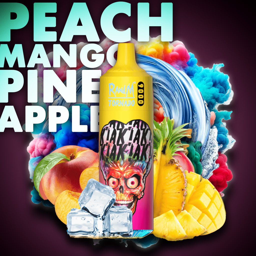 RandM Tornado 9000 - Peach Mango Pineapple