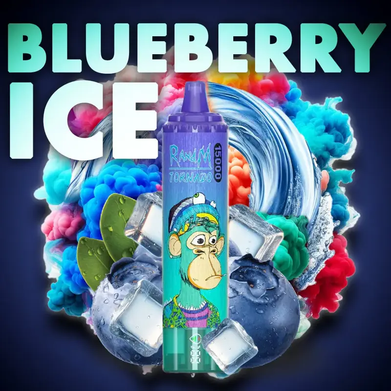 randm-tornado-15000-blueberry-on-ice | Shop Deutschland