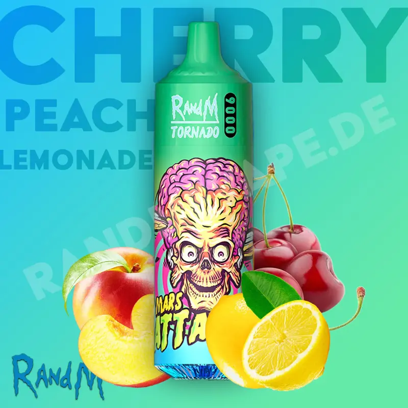 randm-tornado-9000-cherry-peach-lemonade | Shop Deutschland