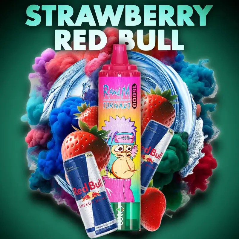 randm-tornado-15000-strawberry-red-bull | Shop Deutschland